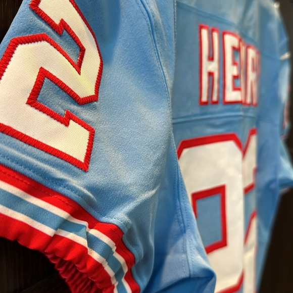 Derrick Henry Tennessee Titans Nike Oilers Throwback Vapor F.U.S.E. Elite Jersey - Picture 9 of 10